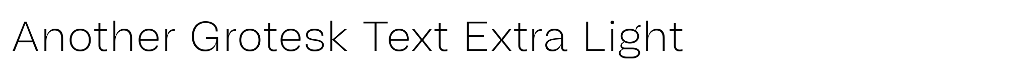 Another Grotesk Text Extra Light image